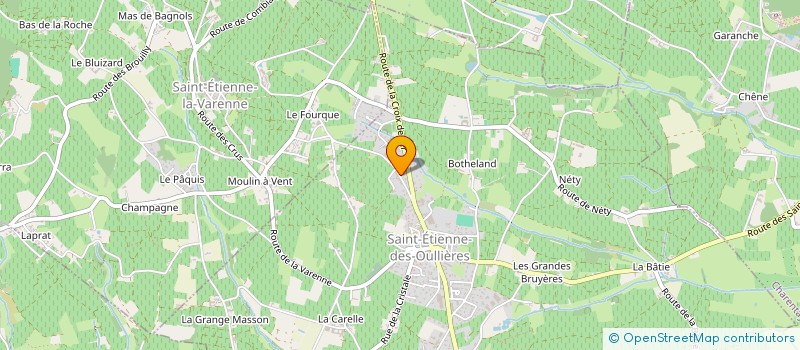 localisation de l'entreprise VARAGNAT  SAINT-ETIENNE-DES-OULLIERES