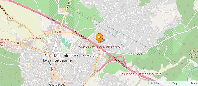 localisation de l'entreprise VARAZUR TRANSPORT  ST MAXIMIN LA STE BAUME