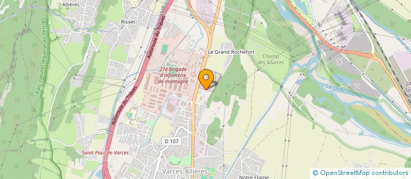 localisation de l'entreprise VARCES ALLIERES SPORTIF  VARCES-ALLIERES-ET-RISSET