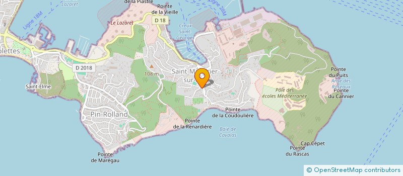 localisation de l'entreprise VARCOM à SAINT-MANDRIER-SUR-MER