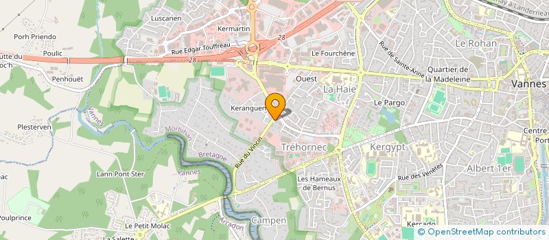 localisation de l'entreprise VARECH à VANNES