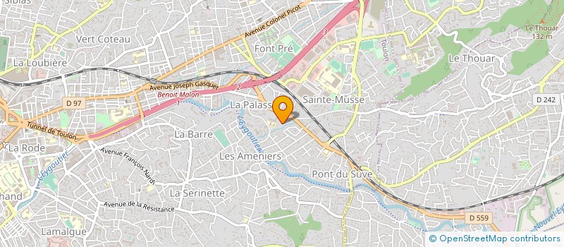localisation de l'entreprise VAREF à TOULON