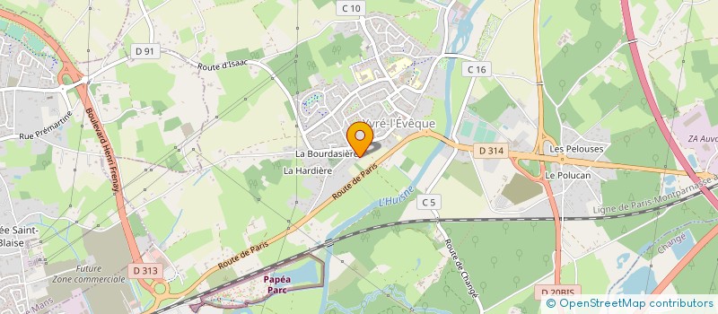 localisation de l'entreprise VAREIRO à YVRE L EVEQUE