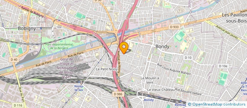 localisation de l'entreprise VARELA COUVERTURE  BONDY