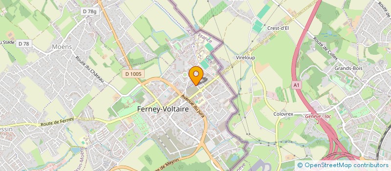 localisation de l'entreprise VARENAG à FERNEY-VOLTAIRE