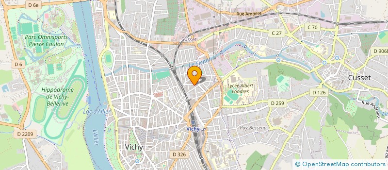 localisation de l'entreprise VARENNES à VICHY