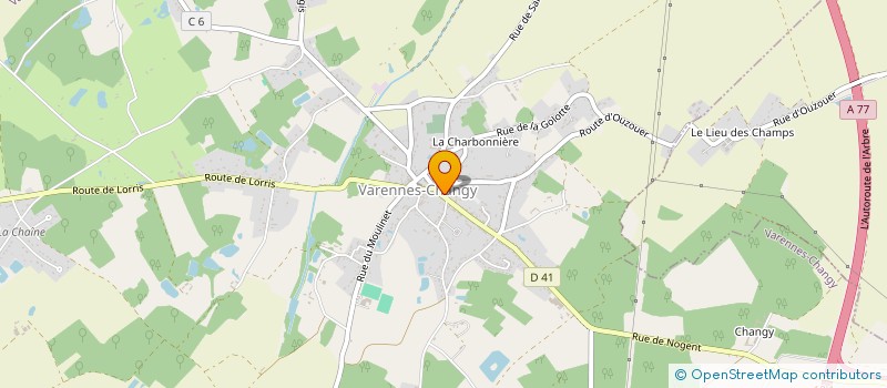 localisation de l'entreprise VARENNES ANIMATIONS à VARENNES-CHANGY