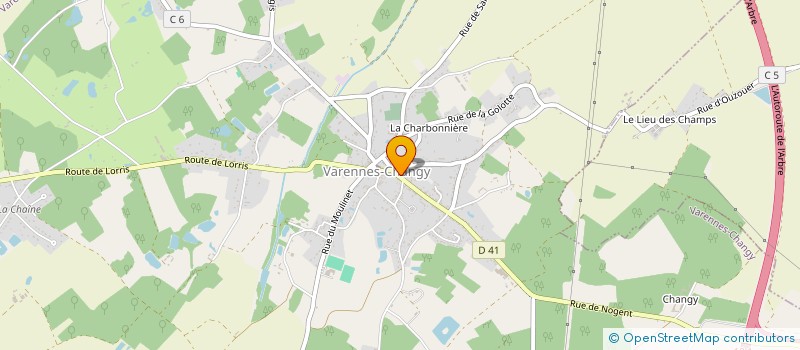 localisation de l'entreprise VARENNES CHANGY BADMINTON. à VARENNES-CHANGY