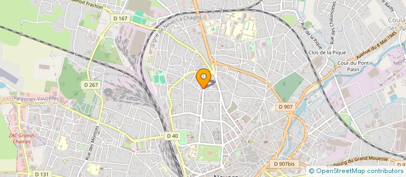 localisation de l'entreprise VARENNES MENAGER SERVICE à NEVERS