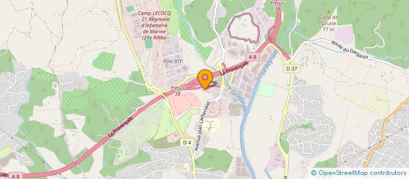 localisation de l'entreprise VARESTER LOCATION à FREJUS