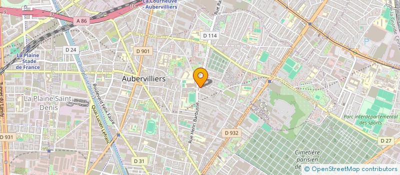 localisation de l'entreprise VARIANCE BAT  AUBERVILLIERS