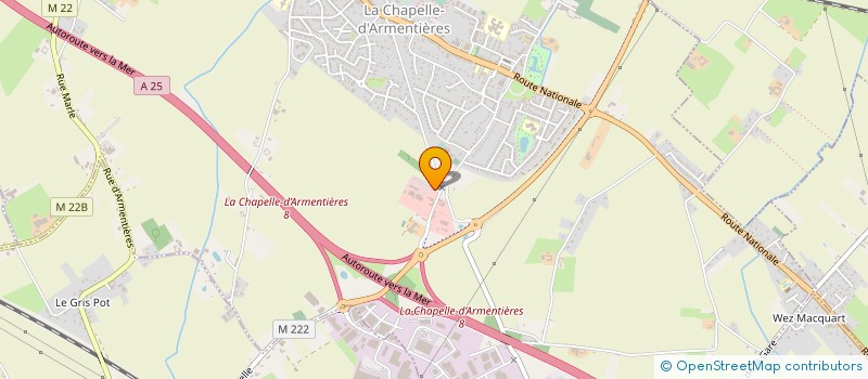 localisation de l'entreprise VARIANT FRANCE à LA CHAPELLE-D'ARMENTIERES
