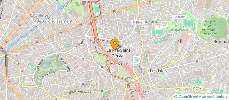 localisation de l'entreprise VARIATIONS à LE PRE-SAINT-GERVAIS