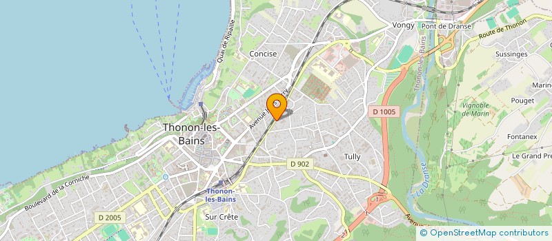 localisation de l'entreprise VARICLIER à THONON-LES-BAINS
