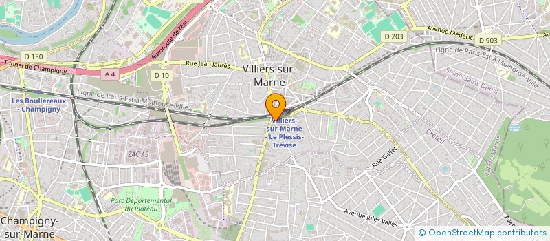 localisation de l'entreprise VARIETES CLUB D'AFRIQUE à VILLIERS-SUR-MARNE