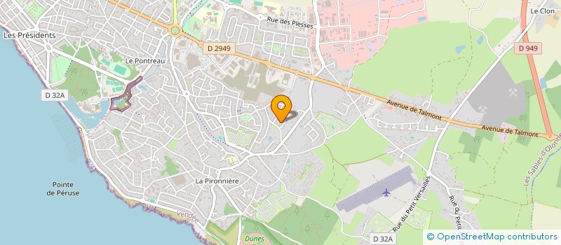 localisation de l'entreprise VARIETES DES SAISONS  LES SABLES D'OLONNE