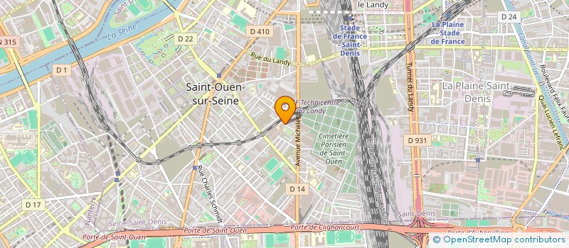 localisation de l'entreprise VARIETON à SAINT-OUEN-SUR-SEINE