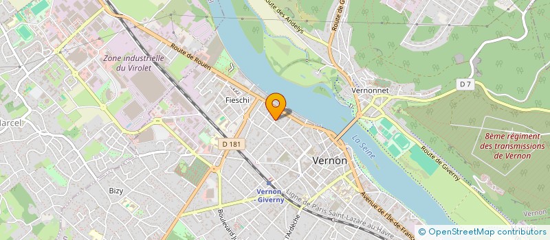 localisation de l'entreprise VARIN FORMATION CONSEIL  VERNON