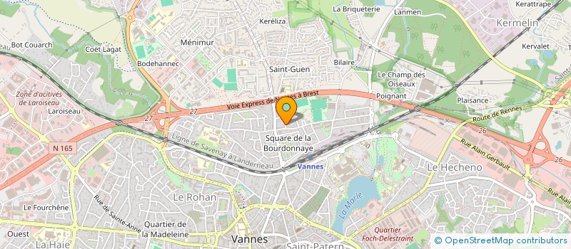 localisation de l'entreprise VARIS ENDUITS à VANNES
