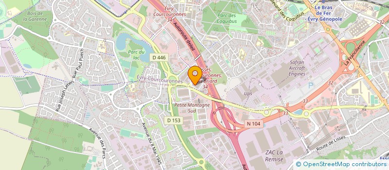 localisation de l'entreprise VARITRONIX FRANCE à EVRY-COURCOURONNES