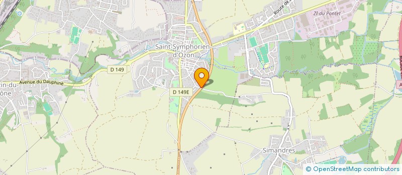 localisation de l'entreprise VARL  SAINT-SYMPHORIEN-D'OZON