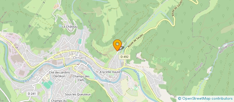 localisation de l'entreprise VARLA à ORNANS