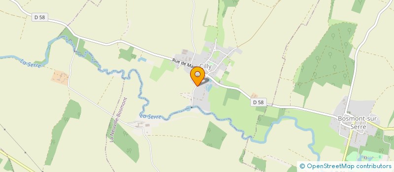 localisation de l'entreprise VARLET ET CIE  CILLY