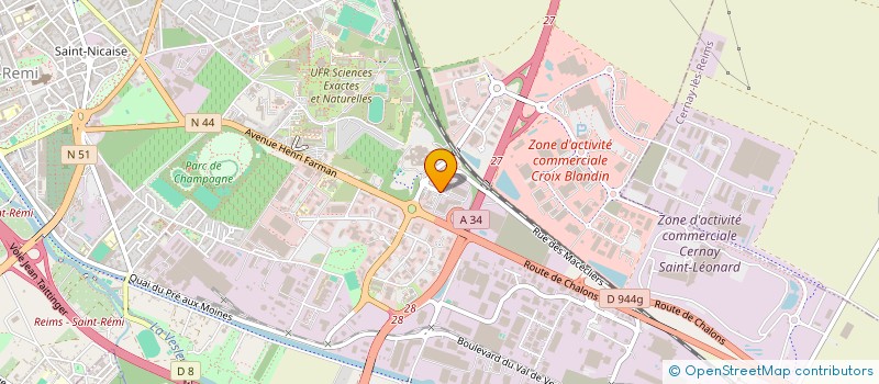 localisation de l'entreprise VARLET INGENIERIE  REIMS