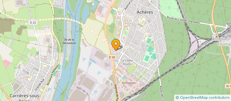 localisation de l'entreprise VARLET SALLES & SALONS  ACHERES