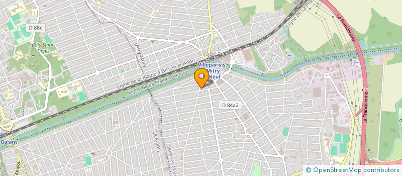 localisation de l'entreprise VARLIN  VILLEPARISIS