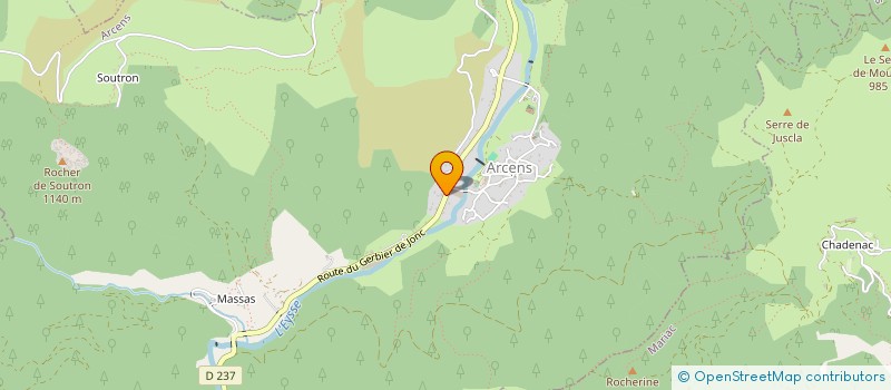 localisation de l'entreprise VARNET FRERES à ARCENS
