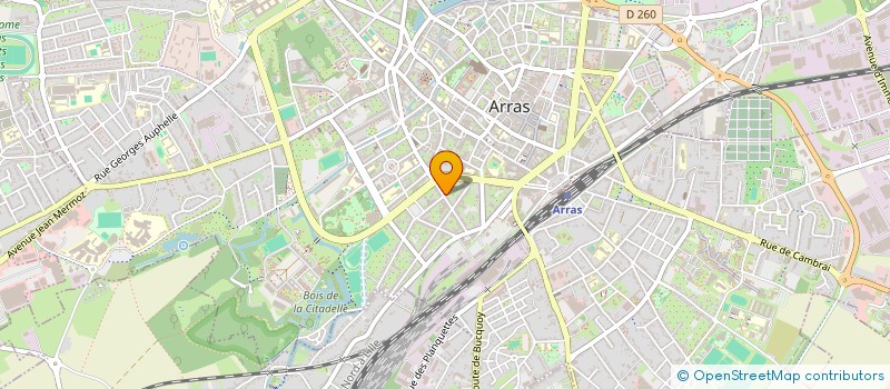 localisation de l'entreprise VARRAS FINANCIERE à ARRAS