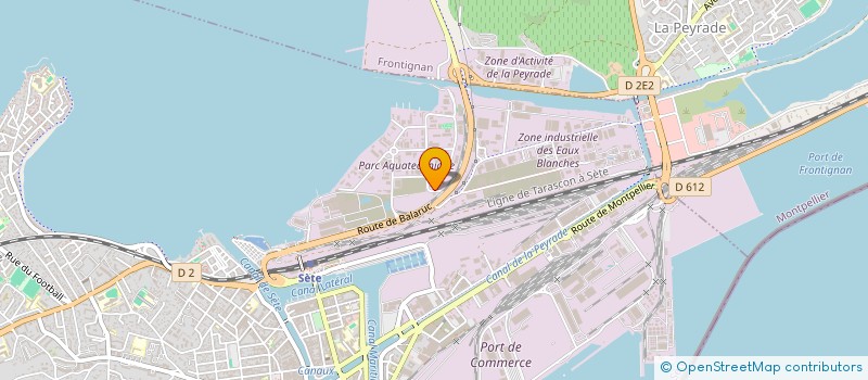localisation de l'entreprise VARREL GROUPE à SETE