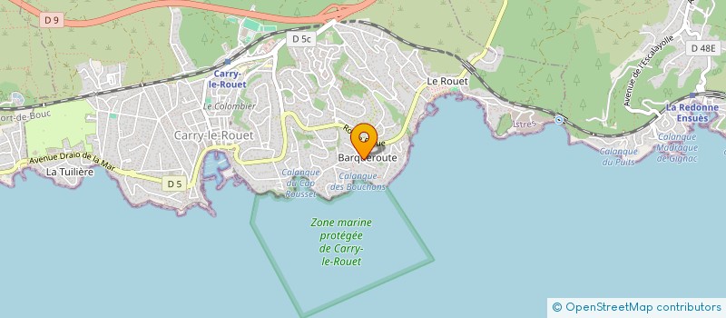 localisation de l'entreprise VARS ET TOSOLINI  CARRY-LE-ROUET