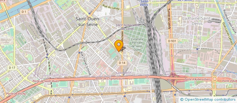 localisation de l'entreprise VARSO à SAINT-OUEN-SUR-SEINE
