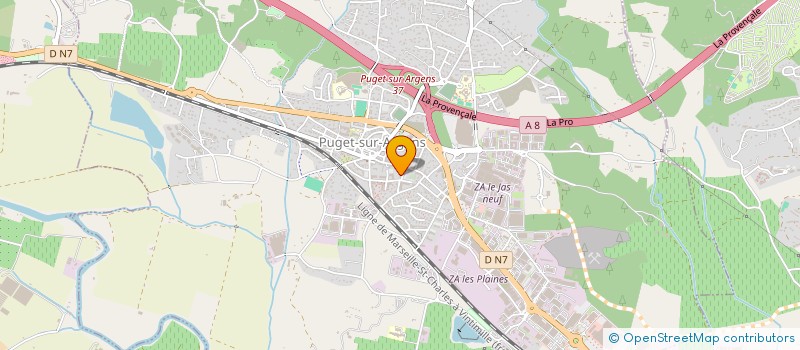 localisation de l'entreprise VARTB  PUGET-SUR-ARGENS