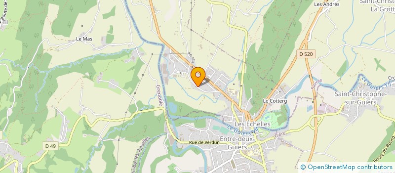 localisation de l'entreprise VARVAT METALLERIE  LES ECHELLES