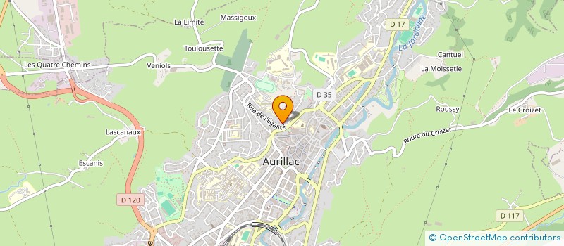 localisation de l'entreprise VASA - TECH à AURILLAC