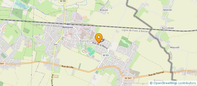 localisation de l'entreprise VASAJ  BAISIEUX