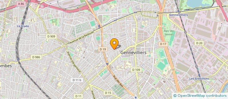 localisation de l'entreprise VASARI à GENNEVILLIERS