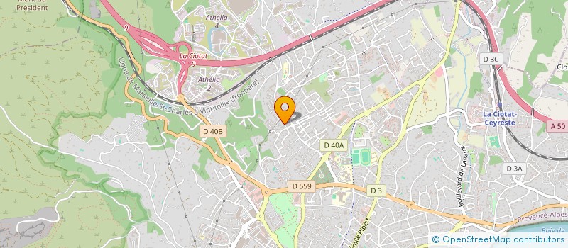 localisation de l'entreprise VASCIMMO 4  LA CIOTAT