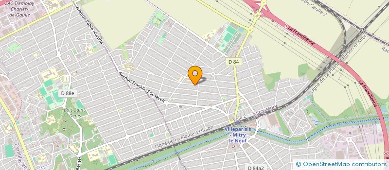 localisation de l'entreprise VASCONCELOS ARCHITECTURE  MITRY-MORY