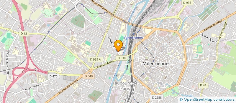 localisation de l'entreprise VASCUNORD à VALENCIENNES