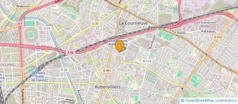 localisation de l'entreprise VASIADRI à LA COURNEUVE