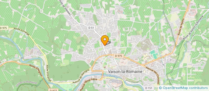 localisation de l'entreprise VASIO MENUISERIE à VAISON-LA-ROMAINE