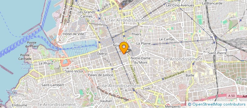 localisation de l'entreprise VASISTAS-SV à MARSEILLE 1