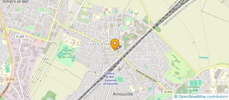 localisation de l'entreprise VASKEN à GONESSE