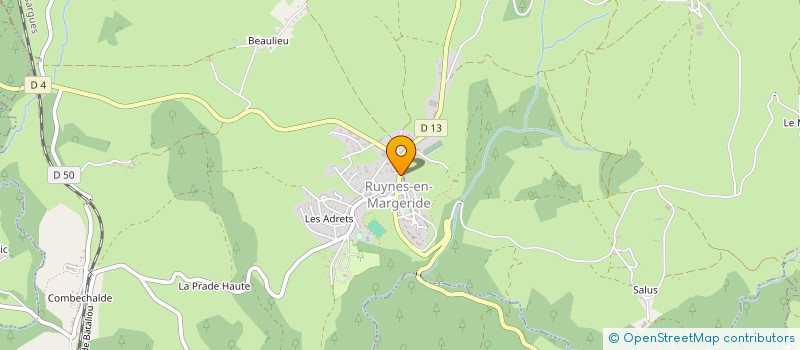 localisation de l'entreprise VASLIN SOULLIE à RUYNES-EN-MARGERIDE