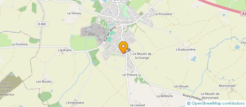 localisation de l'entreprise VASOLIA  AUBIGNY-LES CLOUZEAUX