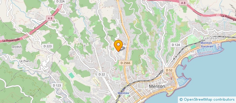 localisation de l'entreprise VASS  MENTON